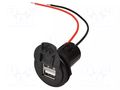 USB power supply; USB A socket x2; Sup.volt: 12÷24VDC; Inom: 5A PRO CAR PROCAR-67321600