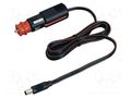 Automotive/main power supply; DC 5,5/2,5 plug; Sup.volt: 12VDC PRO CAR PROCAR-67864920