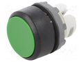 Switch: push-button; 22mm; Stabl.pos: 1; green; none; IP66; flat ABB MP1-10G