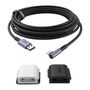 5M Link Cable with Cable Clip Kiwi Design QL105 for Meta Quest 2 Black, KiwiDesign QL105/Black/HJT-442
