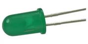 LED, GRN, 565NM, 5.2MCD, T-1 3/4 521-9250F