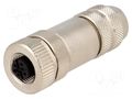 Connector: M12; plug; PIN: 5; female; straight; IP67; screw terminal MURRELEKTRONIK 7000-13381-0000000