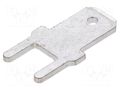 Terminal: flat; 4.8mm; 0.8mm; male; THT; brass; tinned; straight DEGSON ELECTRONICS K9-00AH