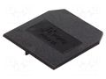 End/partition plate; black; polyamide; 1.5mm POKÓJ PSU-16-BK