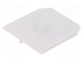 End/partition plate; grey; Width: 1.5mm; polyamide; -25÷100°C POKÓJ PSU-16-GY