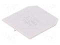 End/partition plate; grey; polyamide; 1.5mm POKÓJ PSU-16-GY