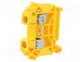 Splice terminal: rail; 41A; 1kV; screw terminal; yellow; polyamide POKÓJ ZUG-6-YE