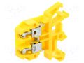 Splice terminal: rail; 32A; 690V; screw terminal; yellow; 0.5÷4mm2 POKÓJ ZUG-G4-YE