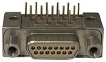 MICRO D-SUB CONN, R/A PLUG, 15POS/SOLDER MP013355