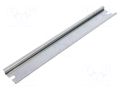 DIN rail; steel; zinc; L: 235mm; W: 35mm; TS35 FIBOX EKV-22