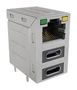 MOD CONN, STACKED RJ45 JACK W/USB, 3PORT RJE36188344CH