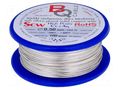 Silver plated copper wires; 1.1mm; 100g; Cu,silver plated; 11.5m BQ CABLE SCW-1.10/100
