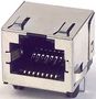 MOD CONN, R/A JACK, 6P6C, 1PORT, TH 43860-0002