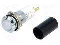 Indicator: LED; recessed; white; 230VAC; Ø14.2mm; IP67; connectors SIGNAL-CONSTRUCT SWBU14628
