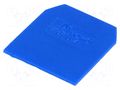 End/partition plate; blue; polyamide; 1mm POKÓJ PSU-4-BU