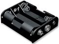 BATTERY HOLDER, SNAP CONN, 3 AA 2475