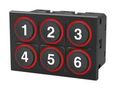 IN-CABIN KEYPAD, 6 KEY, 24V, 80 X 53 MM K09-01.000003