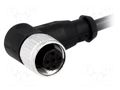 Connector: M12; plug; female; PIN: 4; angled 90°; cables; 0.5m HARTING 21348700491005