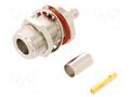 Connector: N; socket; female; straight; 50Ω; crimped; gold-plated AMPHENOL RF 082-6151-RFX