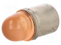 LED lamp; orange; BA15S; 24VDC; 24VAC POLAM-ELTA LO-BA15S-24AC/DC