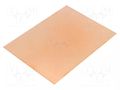 Laminate; FR4,epoxy resin; 2.4mm; L: 100mm; W: 75mm; Coating: copper SOLDER PEAK LAM75X100EX2.4