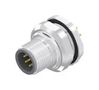 SENSOR CONN, M12, PLUG, 8POS, PANEL 43-01034