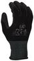 GLOVES, PU COATED POLYESTER, BLACK, XS G/PCP-B/06