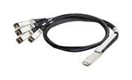 CABLE ASSY, QSFP PLUG-4 X SFP PLUG, 1M 2053453-2