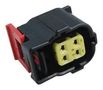 CONN HOUSING, PLUG, 4POS 184349-1