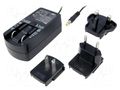 Power supply: switching; mains,plug-in; 24VDC; 1A; 24W; straight SUNNY SYS1541-2424