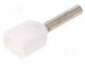 Tip: bootlace ferrule; insulated,double; copper; 0.5mm2; 8mm TE Connectivity 966144-1