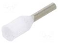 Tip: bootlace ferrule; insulated; copper; 0.5mm2; 6mm; tinned TE Connectivity 966067-1