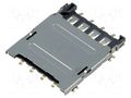Connector: for cards; Micro SIM; with hinged cover; SMT; PIN: 8 ATTEND 115R-BCA0