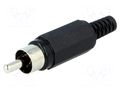 Connector: RCA; plug; male; with strain relief; straight LUMBERG XSTO1B