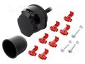 Connector: automotive; for towbars,for trailers; socket; 12VDC TESAT WH12-02-200NIG