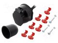 Connector: automotive; for towbars,for trailers; socket; 12VDC TESAT WH12-02-200