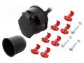 Connector: automotive; for towbars,for trailers; socket; 12VDC TESAT WH12-02-200