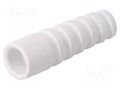 Strain relief; RG59,RG62; white; Application: BNC plugs; 10pcs. MH CONNECTORS RG59/62SRB-W