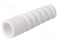 Strain relief; RG59,RG62; white; Application: BNC plug; 10pcs. MH CONNECTORS RG59/62SRB-W