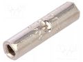 Tip: butt splice; non-insulated; copper; 0.3÷1.42mm2; crimped TE Connectivity 323796