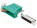 Transition: adapter; D-Sub 25pin female,RJ45 socket; grey MH CONNECTORS DA25-SMJ8-G-K