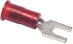 TERMINAL, SPADE/FORK, #4, CRIMP, RED CBS-DY-1804