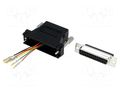 Transition: adapter; D-Sub 25pin female,RJ12 socket; black MH CONNECTORS DA25-SMJ6-K