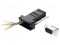 Transition: adapter; D-Sub 9pin male,RJ45 socket ENCITECH DA09-PMJ8-K-RC