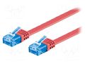 Patch cord; RJ45 plug,both sides; U/UTP; 6a; stranded; Cu; 1m; PVC GOOBAY F.U/UTP6A-CU-010RD