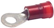 TERMINAL, RING TONGUE, 1/4IN, CRIMP, RED CRS-ZY-0825