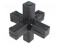 Mounting coupler; for profiles; polyamide; -30÷100°C; I: 77mm ELESA+GANTER STC.30-3A-6W-R-C9