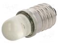 LED lamp; yellow; E10; 24VDC; 24VAC; AC lum: 800÷1000mcd POLAM-ELTA LY-E10-24AC/DC