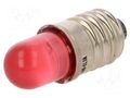 LED lamp; red; E10; 24VDC; 24VAC; AC lum: 700÷800mcd POLAM-ELTA LR-E10-24AC/DC