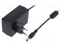 Power supply: switching; mains,plug-in; 9VDC; 2A; 18W; Out: 5,5/2,1 MEAN WELL GST18E09-P1J